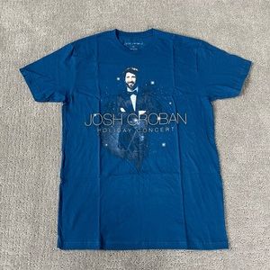 Josh Groban Holiday Livestream Concert Blue Unisex T Shirt Size Medium